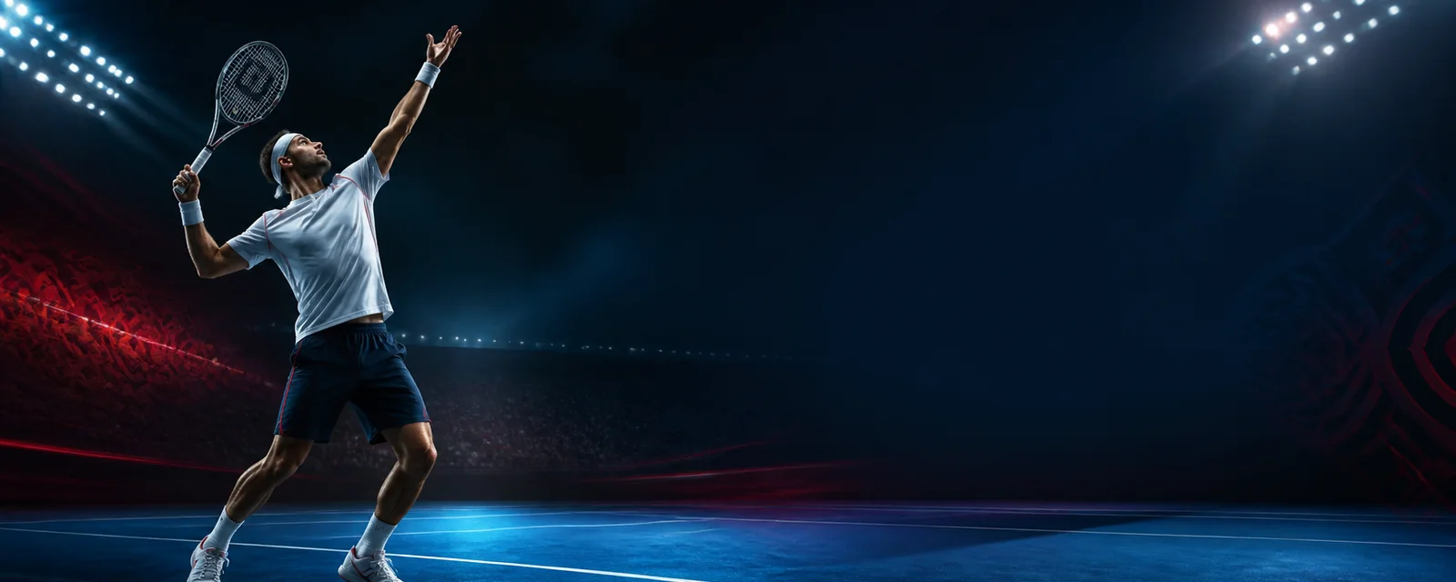 Kыргызстандык tennis player serving