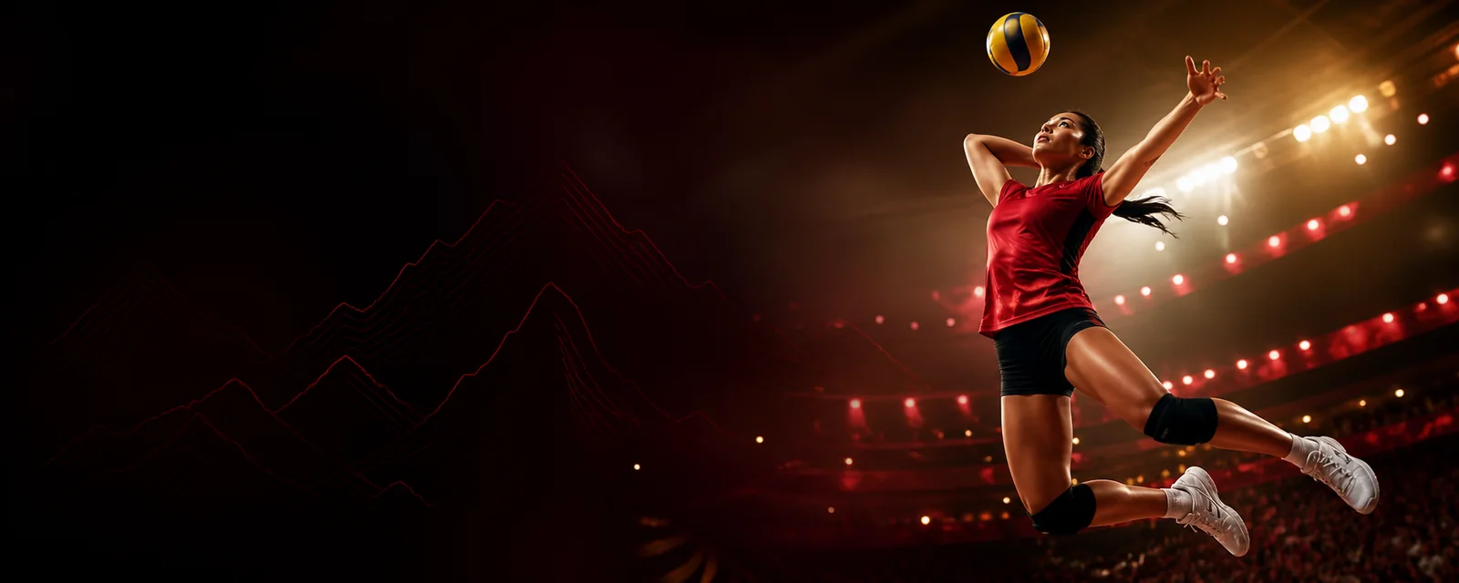 Kыргызстандык volleyball player during a match